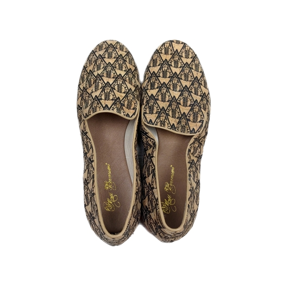 Matt Bernson Womens Size 11 Gitane Printed Cork Loafer Flat Shoes NEW! - Picture 5 of 7